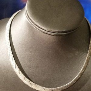 Elegant Sterling silver Chain Choker, 16' in  gorg